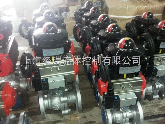 上海不锈钢气动法兰球阀厂家DN50