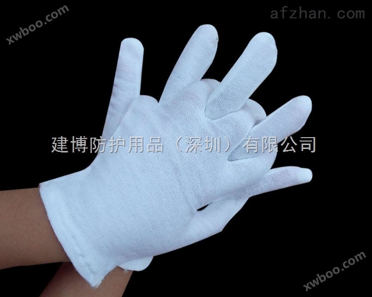 建博 儿童白手套表演礼仪活动运动会纯棉手套批发
